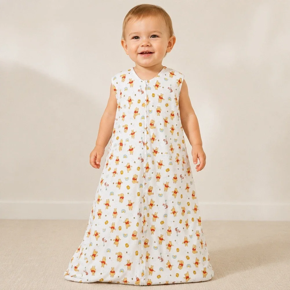 Disney Baby HALO SleepSack Winnie the Pooh Wearable Blanket White 12-18M Zip